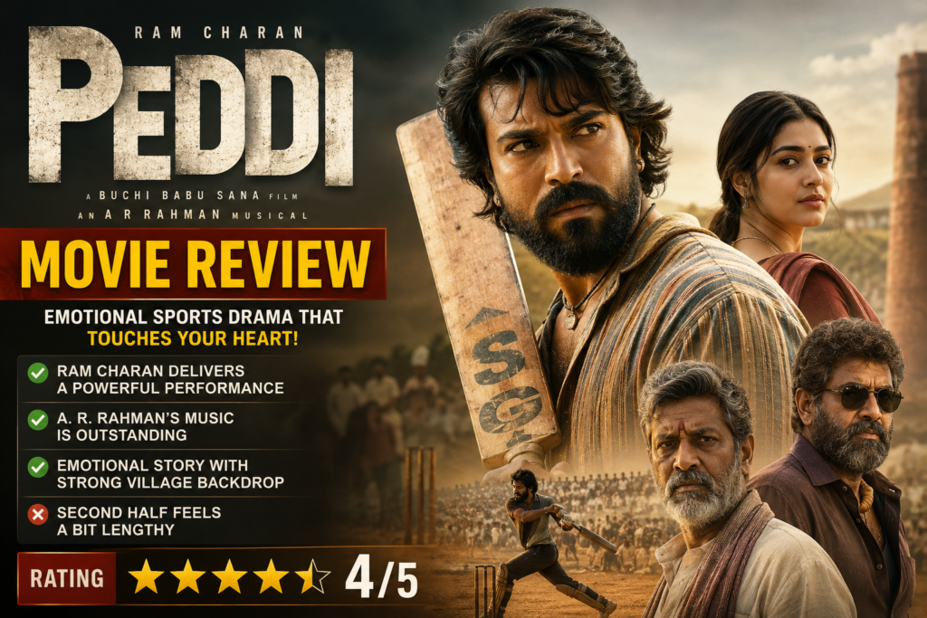 Peddi Movie Review in Hindi: Story, Cast, Rating & Public Reaction
